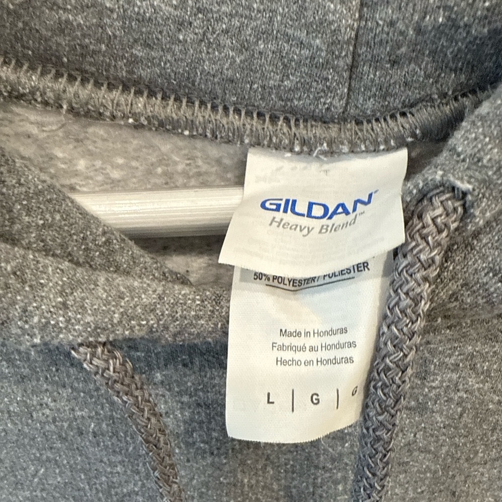 Las Vegas Graphic Hoodie Gray | Gildan Heavy Blend Size Large - Picture 3 of 4